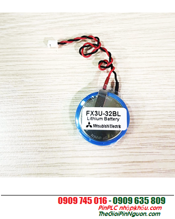 Pin Mitsubishi FX3U-32BL; Pin nuôi nguồn Mitsubishi FX3U-32BL Lithium 3v chính hãng, Xuất xứ Nhật 